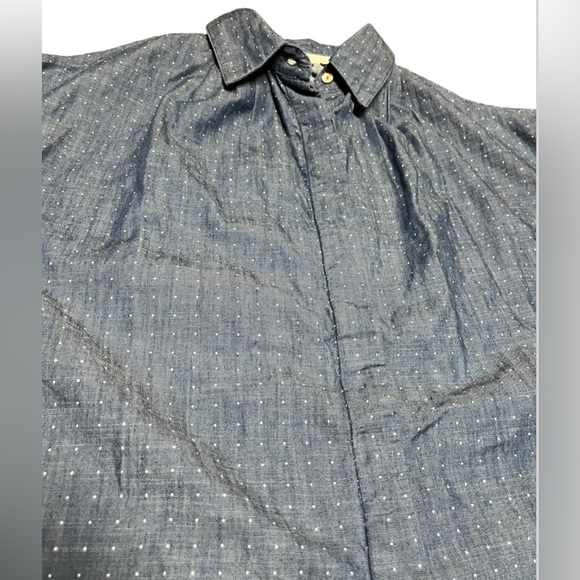 Holding Horses Polka Dot Button Shirt Cold Shoulder Women’s 6 - Picture 3 of 5